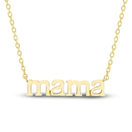 &quot;Mama&quot; Necklace 10K Yellow Gold 18&quot;