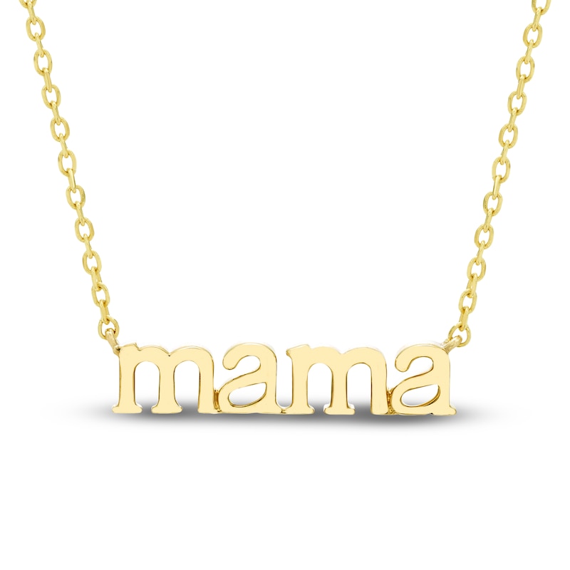 Main Image 1 of &quot;Mama&quot; Necklace 10K Yellow Gold 18&quot;