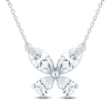 Thumbnail Image 1 of Pnina Tornai Pear-Shaped & Marquise Lab-Created Diamond Butterfly Necklace 2 ct tw 14K White Gold 18&quot;