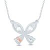 Thumbnail Image 3 of Pnina Tornai Pear-Shaped & Marquise Lab-Created Diamond Butterfly Necklace 2 ct tw 14K White Gold 18&quot;