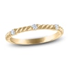 Thumbnail Image 0 of Diamond Station Anniversary Ring 1/10 ct tw 14K Yellow Gold