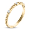 Thumbnail Image 1 of Diamond Station Anniversary Ring 1/10 ct tw 14K Yellow Gold