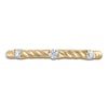 Thumbnail Image 2 of Diamond Station Anniversary Ring 1/10 ct tw 14K Yellow Gold