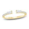 Thumbnail Image 0 of Certified Diamond Baguette & Round-Cut Anniversary Ring 1/3 ct tw 14K Yellow Gold