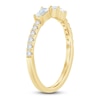 Thumbnail Image 1 of Certified Diamond Baguette & Round-Cut Anniversary Ring 1/3 ct tw 14K Yellow Gold