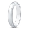 Thumbnail Image 2 of Men's Polished Milgrain Wedding Band 14K White Gold 4.3mm