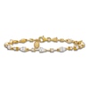 Thumbnail Image 0 of Blue Nile X Jared Pear, Marquise & Round-Cut Diamond Tennis Bracelet 2-1/2 ct tw 14K Yellow Gold 7"