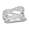 Thumbnail Image 0 of Blue Nile X Jared Diamond Multi-Row Crossover ring 1 ct tw 14K White Gold