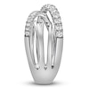 Thumbnail Image 2 of Blue Nile X Jared Diamond Multi-Row Crossover ring 1 ct tw 14K White Gold