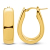 Thumbnail Image 0 of Blue Nile X Jared Teardrop Hoop Earrings 14K Yellow Gold