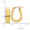 Thumbnail Image 4 of Blue Nile X Jared Teardrop Hoop Earrings 14K Yellow Gold