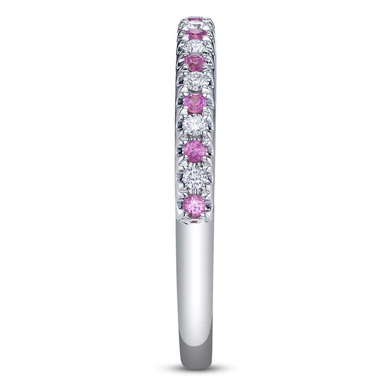 Main Image 3 of Shy Creation Natural Pink Sapphire & Diamond Ring 1/10 ct tw 14K White Gold SC55025937Z7