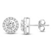 Thumbnail Image 1 of Brilliant Moments Diamond Halo Earrings 3 ct tw 14K White Gold