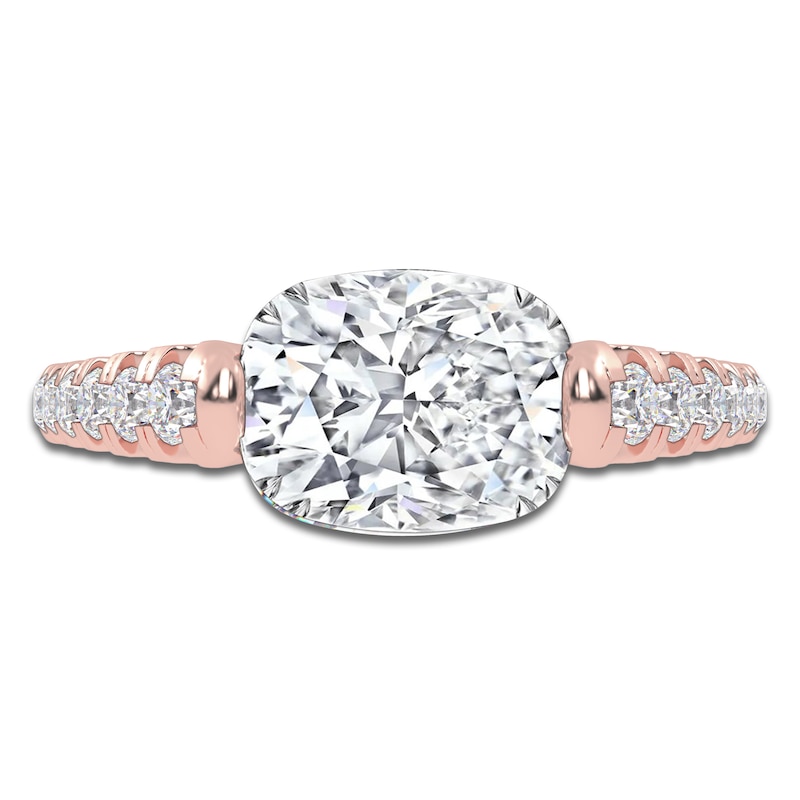 Main Image 3 of Elongated Cushion-Cut Created By Jared Studio Lab-Created Diamond Engagement Ring 2-1/3 ct tw 14K Rose Gold