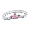 Thumbnail Image 1 of Kirk Kara Marquise-Cut Natural Pink Sapphire & Diamond Accent Wedding Band Platinum