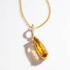 Thumbnail Image 3 of Le Vian Silhouette Elongated Pear-Shaped Natural Citrine Necklace 1/15 ct tw 14K Honey Gold 19&quot;