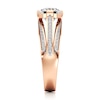 Thumbnail Image 3 of J'Lure Lab-Created Diamond Radiant Brilliant-Cut Engagement Ring 2-3/8 ct tw 18K Rose Gold