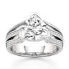 Thumbnail Image 1 of J'Lure Lab-Created Diamond Trillion Curved Brilliant-Cut Engagement Ring 3-3/8 ct tw 18K White Gold