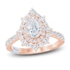 Thumbnail Image 1 of Pnina Tornai Pear-Shaped Diamond Double Halo Engagement Ring 1-5/8 ct tw 14K Rose Gold