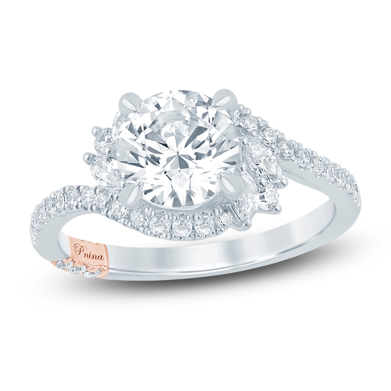 Main Image 1 of Pnina Tornai Round-Cut Lab-Created Diamond Bypass Ring 2 ct tw 14K White Gold