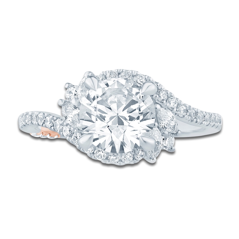 Main Image 3 of Pnina Tornai Round-Cut Lab-Created Diamond Bypass Ring 2 ct tw 14K White Gold