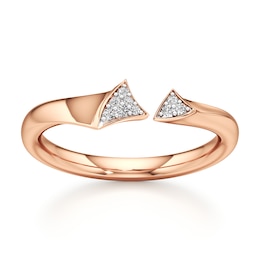 J'Lure Lab-Created Diamond Wedding Band 1/20 ct tw 18K Rose Gold