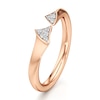 Thumbnail Image 4 of J'Lure Lab-Created Diamond Wedding Band 1/20 ct tw 18K Rose Gold