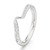 Thumbnail Image 4 of J'Lure Lab-Created Diamond Contour Wedding Band 1/3 ct tw 18K White Gold