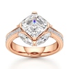 Thumbnail Image 1 of J'Lure Square-Emerald Step-Cut Lab-Created Diamond Engagement Ring 4-1/2 ct tw 18K Rose Gold