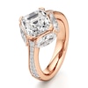 Thumbnail Image 4 of J'Lure Square-Emerald Step-Cut Lab-Created Diamond Engagement Ring 4-1/2 ct tw 18K Rose Gold