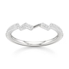 Thumbnail Image 1 of J'Lure Lab-Created Diamond Angled Contour Wedding Band 1/5 ct tw 18K White Gold