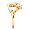 Thumbnail Image 3 of J'Lure Oval Portrait-Cut Lab-Created Diamond Engagement Ring 3 ct tw 18K Yellow Gold