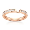 Thumbnail Image 1 of J'Lure Baguette-Cut Lab-Created Diamond Contour Wedding Band 1/3 ct tw 18K Rose Gold