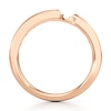 Thumbnail Image 2 of J'Lure Baguette-Cut Lab-Created Diamond Contour Wedding Band 1/3 ct tw 18K Rose Gold