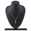 Thumbnail Image 5 of Lab-Created Diamond Cross Necklace 1/2 ct tw 14K Yellow Gold 18&quot;