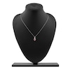 Thumbnail Image 6 of Oval-Cut Natural Ruby & Diamond Pendant Necklace 1/5 ct tw 14K White Gold 18&quot;