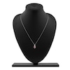 Thumbnail Image 7 of Oval-Cut Natural Ruby & Diamond Pendant Necklace 1/5 ct tw 14K White Gold 18&quot;