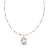 Thumbnail Image 1 of J'Lure Hexagon Portrait-Cut, Trapezoid Step-Cut & Trillion Curved Brilliant-Cut Lab-Grown Diamond Necklace 7-1/3 ct tw 14K Rose Gold 18.5"