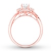 Thumbnail Image 1 of Diamond Engagement Ring 7/8 ct tw Princess-cut 14K Rose Gold