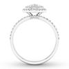 Thumbnail Image 2 of Diamond Engagement Ring 5/8 ct tw Pear-shaped 14K White Gold