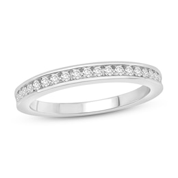 Diamond Wedding Band 1/4 ct tw Round 14K White Gold