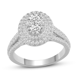 Diamond Engagement Ring 1-1/4 ct tw Round 14K White Gold