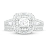 Thumbnail Image 2 of Diamond Bridal Set 1 ct tw Princess, Baguette & Round 14K White Gold