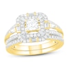 Thumbnail Image 0 of Diamond Bridal Set 1 ct tw Princess, Baguette & Round 14K Yellow Gold