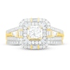 Thumbnail Image 1 of Diamond Bridal Set 1 ct tw Princess, Baguette & Round 14K Yellow Gold