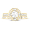 Thumbnail Image 1 of Diamond Bridal Set 5/8 ct tw Round/Baguette 14K Yellow Gold