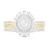 Thumbnail Image 2 of Diamond Bridal Set 3/4 ct tw Round/Baguette 14K Yellow Gold