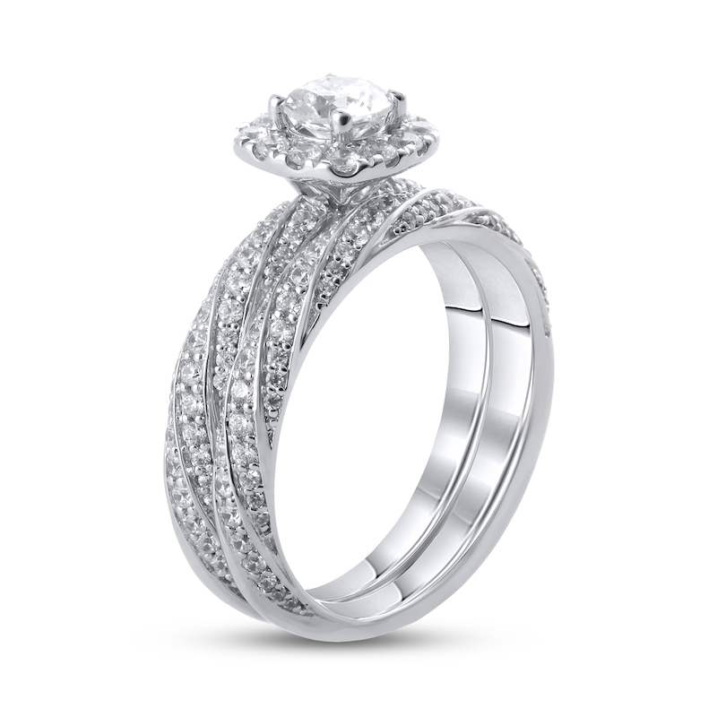 Diamond Bridal Set 1-3/8 ct tw Round 14K White Gold | Jared