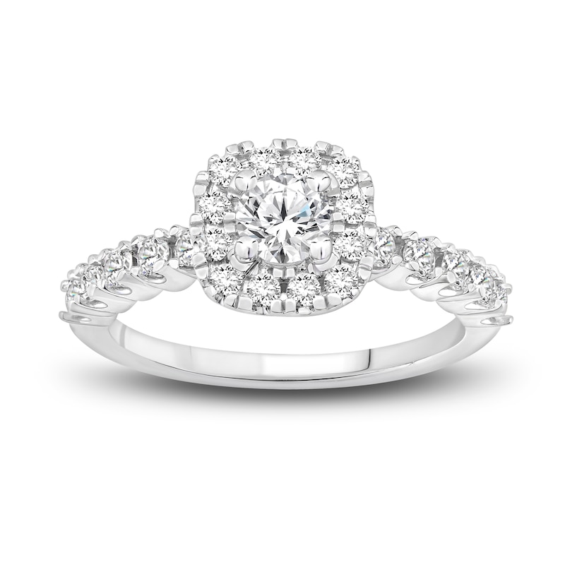 Main Image 4 of Diamond Bridal Set 1-1/5 ct tw Round 14K White Gold