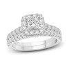 Thumbnail Image 1 of Diamond Bridal Set 1-1/2 ct tw Princess/Round 14K White Gold